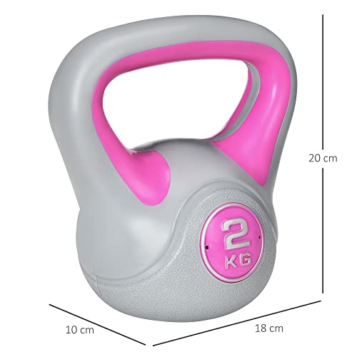 SPORTNOW Kettlebell, Kettle Bells with Handle for Home Gym Weight Lifting and Strength Training