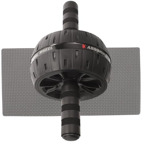 BESPORTBLE Fitness Equipment Ab Roller Wheel with Wide Stable Wheel and Ergonomic Handles for Multi-angle Core Exercise Material Suitable for Men Women Beginners and Experts at Home Gym