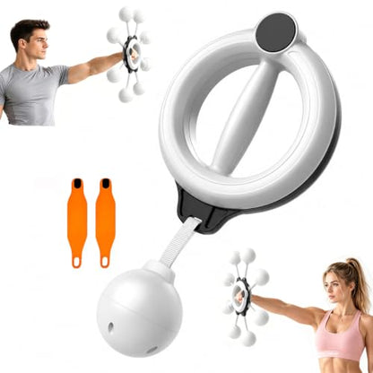 Arm and Shoulder Workout Equipment for Men and Women, 360° Hand-Crank Forearm Trainer, Shoulder Exercise and Mobility Trainer, Home Fitness Equipment for Chest and Upper Body Strength