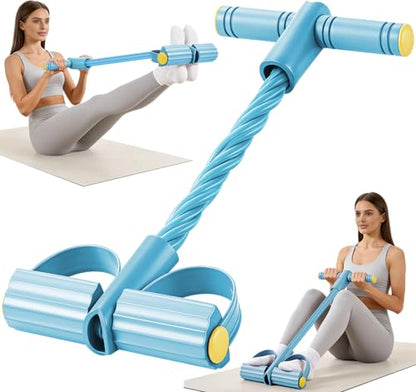 Upgraded Pedal Resistance Band with Handle, Soft Durable Fashion Puller Exercise with Thickened 6 Tension Ropes, Tube Pedal Resistance Device for Abdomen, Waist, Arm, Leg, Core/ABS