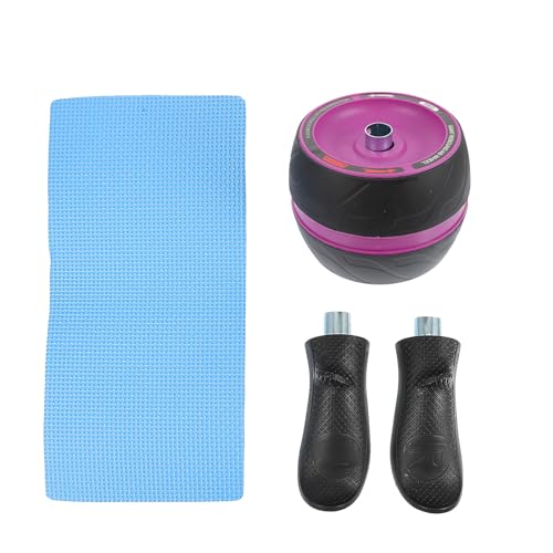 PRETYZOOM Ab Roller Wheel with Automatic Rebound Violet Exercise Roller for Core Workout for Men and Women Abdominal Trainer Equipment for Belly Fat Reduction