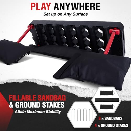 ZEALFEEL Soccer Rebounder Board, 6-in-1 Dual Surface, 3 Adjustable Angles