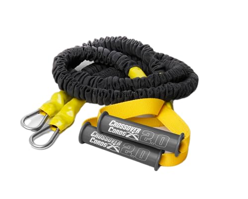 Crossover Cords - Shoulder Resistance/Exercise Bands - Perfect for Warmups, Arm Care, Rotator Cuff Exercise or Physical Rehab from Injury - One Set of 2 Cords - Crossover Symmetry - color: 10 lbs