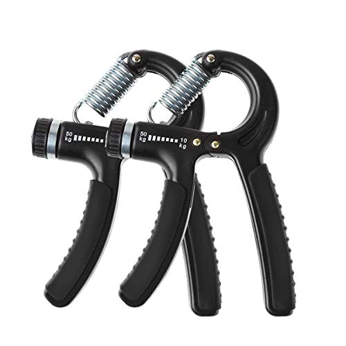Luxon 2 Pack Hand Grip Strengthener Adjustable Resistance 22-110 Lbs (10-50kg) -Hand Grip Exerciser, Strengthen Grip, Hand Squeezer, Forearm Grip, Hand Exercise, Gripper, Finger Strengthener