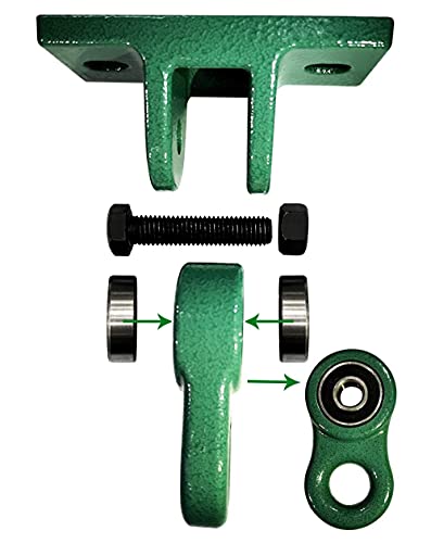 ABUSA Heavy Duty Green Swing Hangers Screws Bolts Included Over 5000 lb Capacity Playground Porch Yoga Seat Trapeze Wooden Sets Indoor Outdoor 2 Pack - color: 2 Packs Green, size: 2 Pack