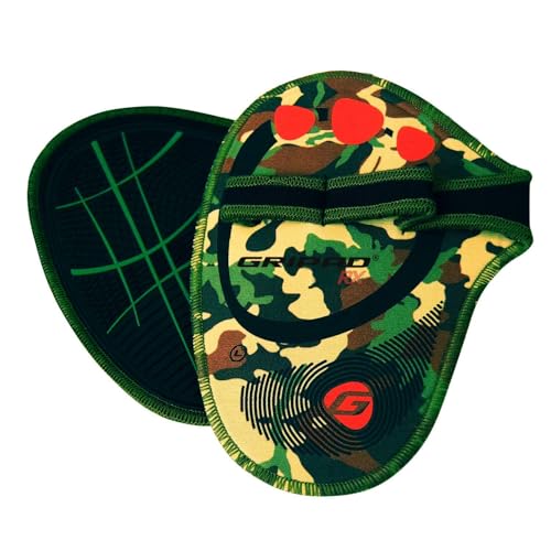 Gripad RX Lifting Grips | The Most Durable Grip Pads Yet | The Alternative to Weight Lifting Gloves, Gym Workouts, WOD, Weightlifting | Neoprene Hand Grips | Flexible Rubber Palm - color: Camouflage