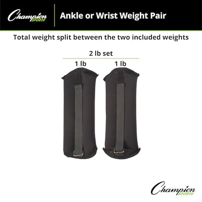 Champion Sports Soft Adjustable Ankle and Wrist Weights