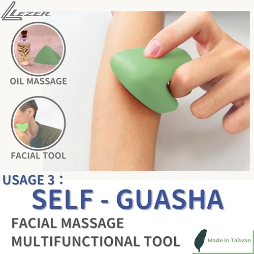 Trigger Massage Point, Manual Massage Ball, Muscle Knots Relief Tool, Myofascial Release, Physical Therapy, Deep Tissue Back Massage, Plantar Fasciitis, 2.9 in x 2.1 in (Green)