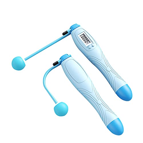Cordless Jump Ropes Smart Electronic Digital Skip Rope Calorie Consumption Fitness Body Building Exercise Jumping - color: Black