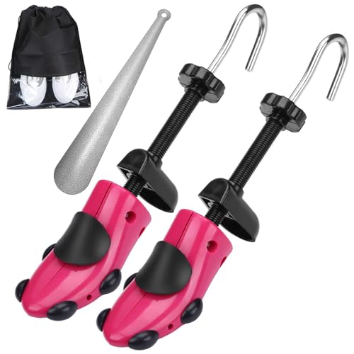 eachway Shoe Stretcher Shoe Trees,Adjustable Length & Width for Men and Women(for M's Us6.5-10; Wm's Us10-13.5) - color: M(for M's Us6.5-10; Wm's Us10-13.5 )Rose