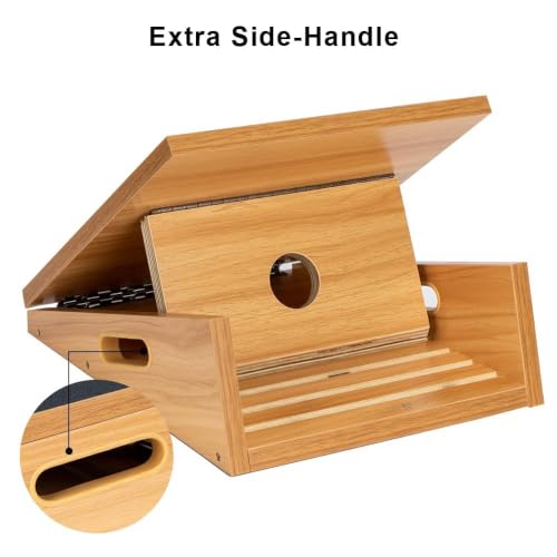 StrongTek Wooden Slant Board, Extra-Large 16 x 18 in, 5 Adjustable Angles - style: Extra-Large