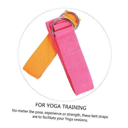 Happyyami 2pcs Yoga Stretching Belt Yoga Bands Resistance Straps Glute Bands Exercise Resistance Bands Training
