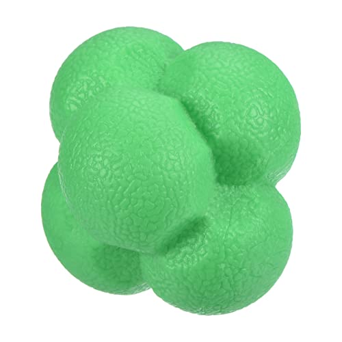 PATIKIL Bounce Reaction Balls, Coordination Training Ball Agility Trainer TPR High Difficulty, for Speed Reflex - color: Green