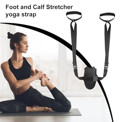 Stretching Strap - Leg Stretcher Strap | Stretch Straps for Physical theraapy | Adjustable Stretch Band | Non-Elastic Yoga Strap | Pull Up Assist Bands | Padded Exercise Straps for Physical theraapy,