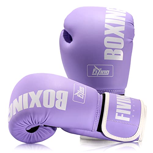 Boxing Gloves for Women - color: New Purple, size: 12oz