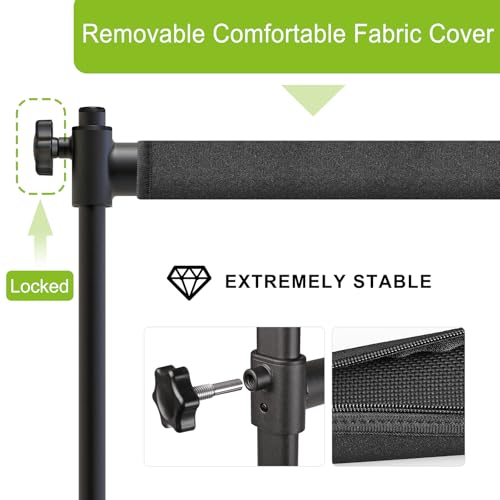 SELEWARE Height Adjustable Ballet Barre Freestanding Ballet Bar Heavy Duty Dance Bar Support Barre Movements Body Stretch Pull-ups, Sturdy Construction Never Fall Apart, Anti-Slip