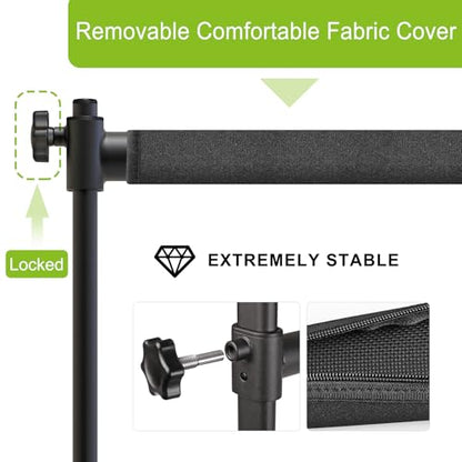 SELEWARE Height Adjustable Ballet Barre Freestanding Ballet Bar Heavy Duty Dance Bar Support Barre Movements Body Stretch Pull-ups, Sturdy Construction Never Fall Apart, Anti-Slip