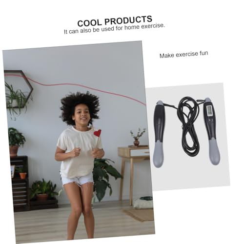 Electronic Counting Jump Rope for Fitness and Weight Loss Steel Wire Sturdy Skipping Rope with Digital Counter for Outdoor Exercise