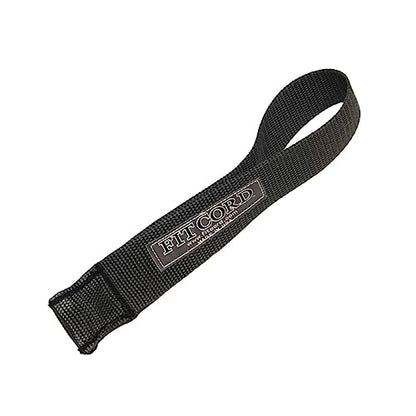 Fitness Door Anchor for Resistance Bands - Secure and Durable Home Gym Workout Equipment for Strength Training and Resistance Exercises - Solid Nylon Strap Easy to Install and Portable, Black