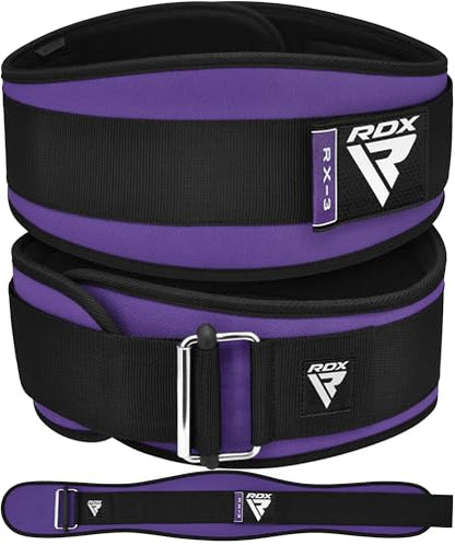 RDX Weight Lifting Belt AUTO LOCK, 6.5” Padded Back Support, Men Women Gym Fitness Strength Training, Bodybuilding Powerlifting Weightlifting Workout, Deadlift Squat, Pro Exercise Equipment