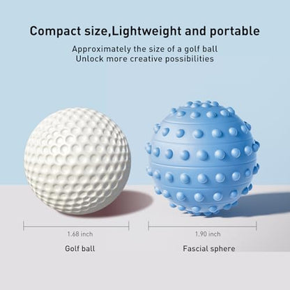 Spiky Massage Balls for Feet,4 Pcs 1.9'' Hard Lacrosse Ball Deep Tissue Recovery Tool,Trigger Point Ball for Myofascial Release & Trigger Point Therapy(Blue) - color: Blue