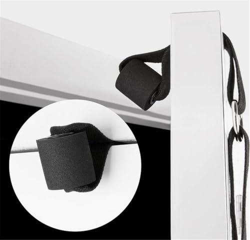 Back bend Assist Trainer - Improve Back and Waist Flexibility, Door Flexibility Stretching Strap, Home equipment for Ballet, Dance, Yoga, Gymnastics, Cheerleading, Splits - color: black