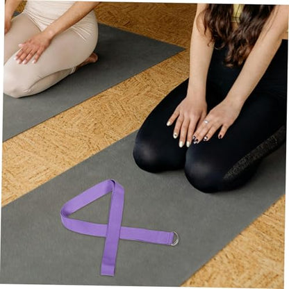 YARNOW Yoga Assisted Stretch Belt Fitness Resistance Belt Foot Stretching Band Comfortable Belt Yoga Support Belt Foot Muscle Relaxation Stretching Strap Lavender Polyester Cotton