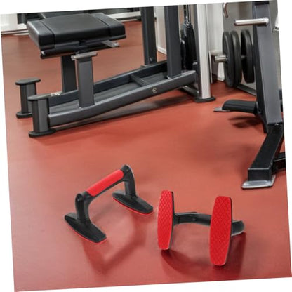 POPETPOP 2pcs Ergonomic Non Slip Parallettes Bars for Home Gym Workouts Stable Design Durable Handles for Push Ups Calisthenics Equipment for Men and Women