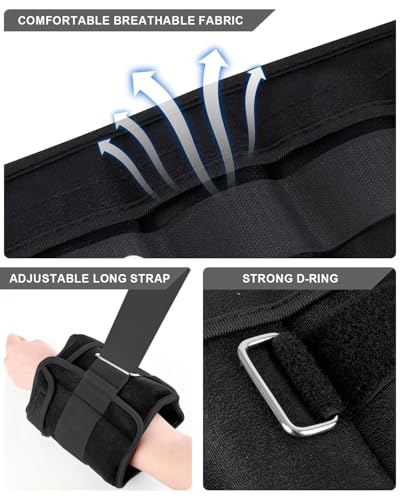 Fragraim Adjustable Ankle Weights 1-3/4/5/6/8/10/12/15/20 LBS Pair with Removable Weight for Jogging, Gymnastics, Aerobics, Physical Therapy - color: Black, style: 2 lbs each( 4 lbs pair)
