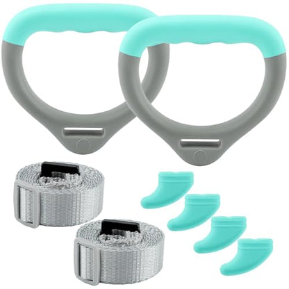 JIANWEI Gymnastics Rings for Kids Home Exercise, Fitness Children Trapeze Bar Pull Up Gym Rings Exercise Strength Training Equipment with Straps ＆ Adjustable Buckle Load-Bearing 40KG