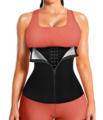LEINIDINA Waist Trainer for Women Corset Belt Waist Cincher Faja Shapewear - color: Silver, size: Medium
