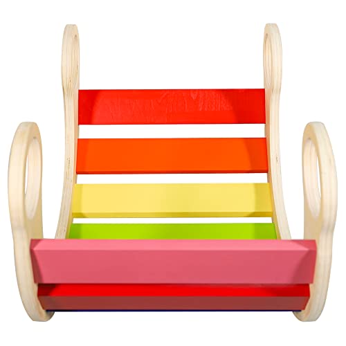 Waldorf Wooden Rocking Play (Rainbow)