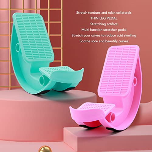 Slant Board Calf Stretcher, Ankle and Foot Incline Board for Stretching, ABS Material with Non Slip Surface, Home Gym and Fitness Accessory, 2 Packs - color: Roseate