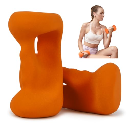 HXD-ERGO Ergonomic Dumbbells Weights Set-Hand Weights for Women at Home, Ear Dumbbells Weights for Pilates, Yoga, Jogging,StrengthTraining - color: 8 LBS