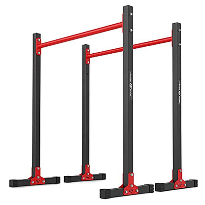 Marbo Sport Dip Station Dip Stand Push Up MH-D211 | Made in EU - color: Black-Red