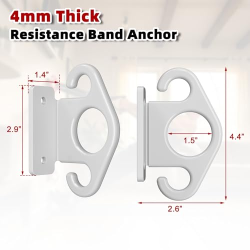 Resistance Band Wall Anchor Kit（3PCS, Wall Mount Training Anchor System for Resistance Bands, Exercise Bands, Home Gym Workout & Physical Therapy Strength Training