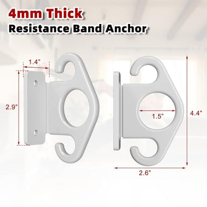 Resistance Band Wall Anchor Kit（3PCS, Wall Mount Training Anchor System for Resistance Bands, Exercise Bands, Home Gym Workout & Physical Therapy Strength Training