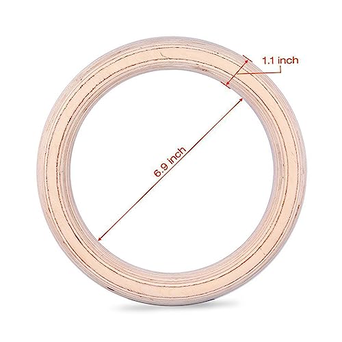 Solid Gymnastic Rings for Home Workout Ring Full Body Strength and Training