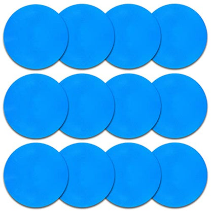 Poly Spots Spot Markers 9 Inch Multicolor Floor Dots - style: 12Pcs Blue
