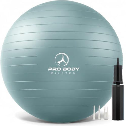 ProBody Pilates Yoga Ball - Vibrant Colors Exercise Ball - color: Mist, size: XL: 27-30" (75 cm)