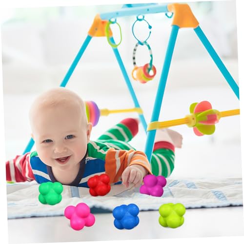 Toddmomy 6pcs Hexagonal Reaction Balls Reaction Training Toys Smart Reflex Balls