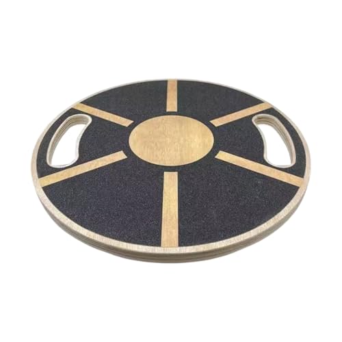 Balance Board - Non-slip Balance Board 360 Degree Rotation - Non-slip Wood Trainer for Enhances Stability Training Fitness Ankle Calf Waist Full Body Exercises Planks