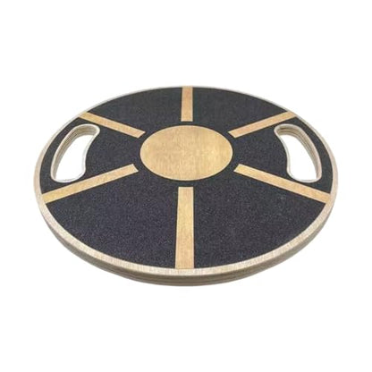 Balance Board - Non-slip Balance Board 360 Degree Rotation - Non-slip Wood Trainer for Enhances Stability Training Fitness Ankle Calf Waist Full Body Exercises Planks
