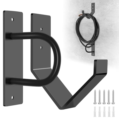 Heavy Duty Battle Rope Wall Anchor Kit with 1 Storage Hook, Wall Mount for Home Gym Training