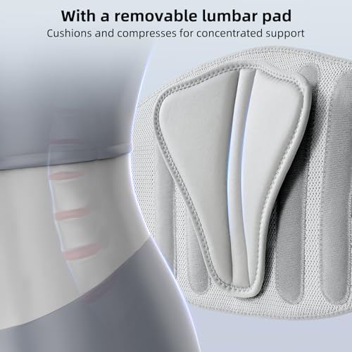 FREETOO Back Brace for Lower Back Pain Women with Bionic Support System, Adjustable Knitted Lumbar Support Belt, Breathable Mesh Design with Lumbar Pad,for Herniated Disc,Sciatica,Scoliosis XS (Your Waist:25.5''～29.5'') - size: X-Small