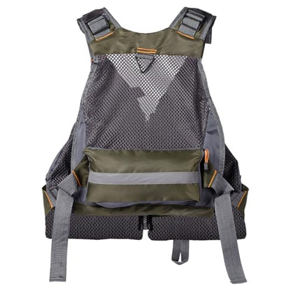 BASSDASH Strap Fishing Vest Adjustable for Men and Women, for Fly Bass Fishing and Outdoor Activities