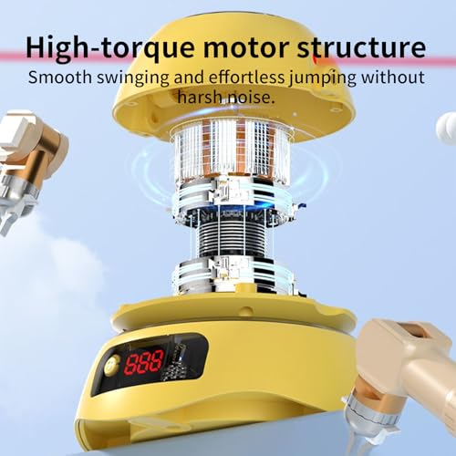 Electric Jump Rope 1-10 Speed Levels Training Jumping Equipment - color: Yellow