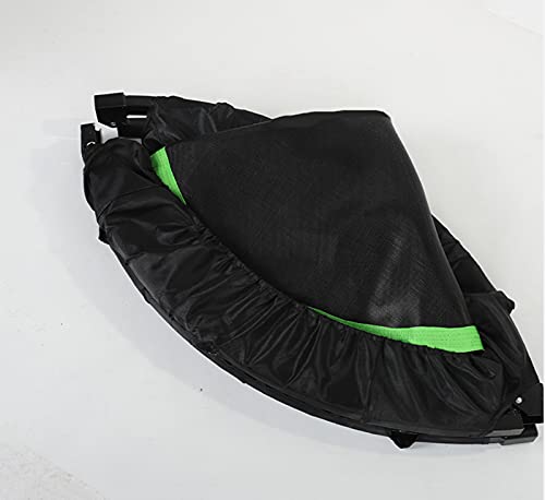 Replacement Trampoline Pad Outdoor 48In Fitness Trampoline with Handle,Mute Foldable Trampoline Mini Exercise Rebounder for Adults Kids Indoor/Garden Workout Equipment,Maximum Load 150Kg,Black