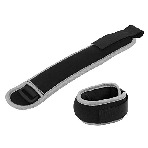 Pesas de Tobillo/Muñeca, Pesas de Puño de Mano de Brazo de Pierna Pequeña para Mujeres y Niños, Equipo de Ejercicio con Correas Ajustables para Gimnasio, Caminar, Trotar, Aeróbicos (1 Par) - color: 1.1 lb, Black