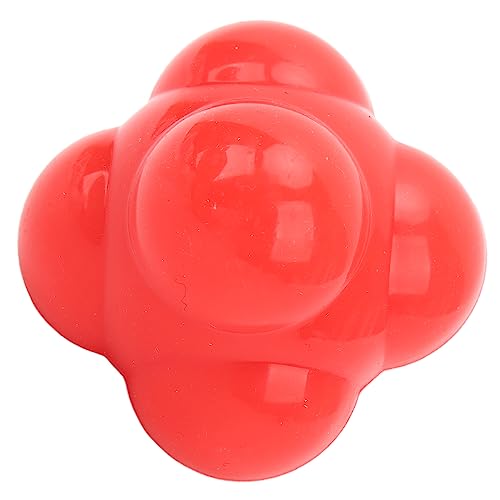 Ball, 6 Sided High Bounce Random Leap Speed Agility Training Equipment, with Durable Silicone for Baseball Soccer Basketball Hand Eye Coordination